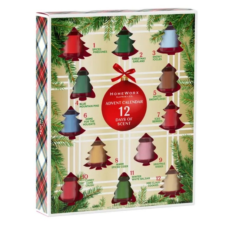 Joulukalenteri 12kpl tuoksukynttil&auml;&auml;