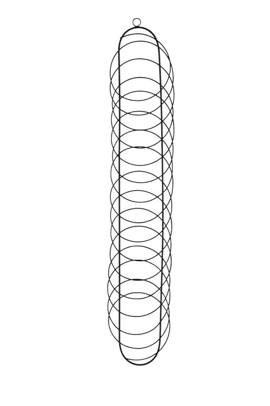 Korttiteline mustaa metallia 10x49cm