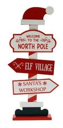Koristekyltti North Pole 35cm