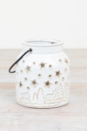 Village kynttil&auml;lyhty 10x7/9cm