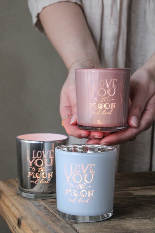 Tuikkulyhty "I love you to the moon and back"