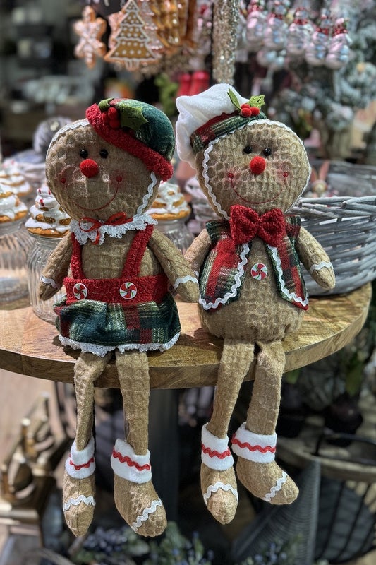 Koristehahmot piparkakku-ukko ja -akka 43cm