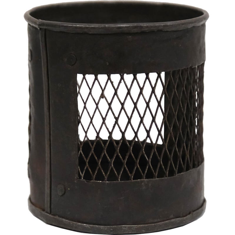 Metallipurkki verkkoreunoilla 13x12cm